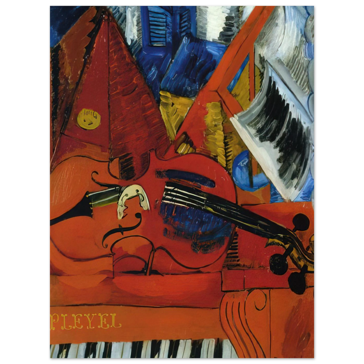 The Violin by Raoul Dufy (1916) – art poster, view 2