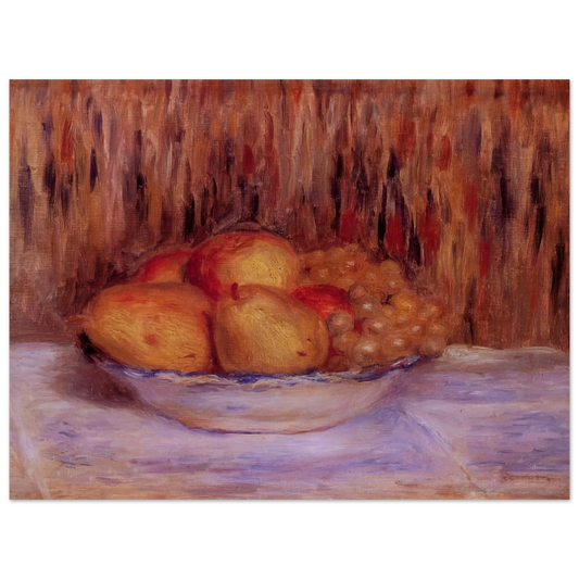 Still Life With Pears And Grapes by Pierre-Auguste Renoir – art poster, view 2