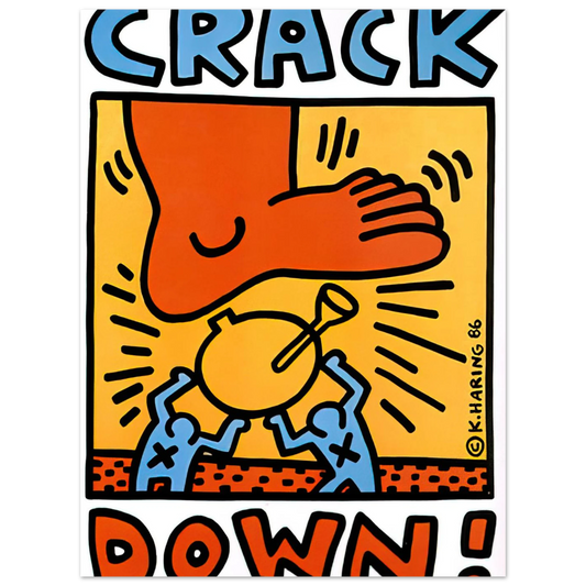 Crack Down by Keith Haring (1986) – art poster, view 2