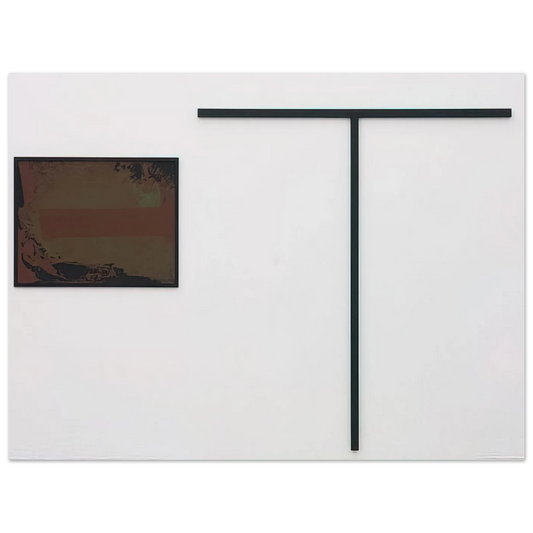 Untitled (T-förmiges Objekt mit Gouache) by Blinky Palermo (1972) – art poster