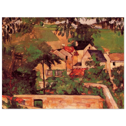 Etude - Paysage A Auvers by Paul Cézanne – art poster