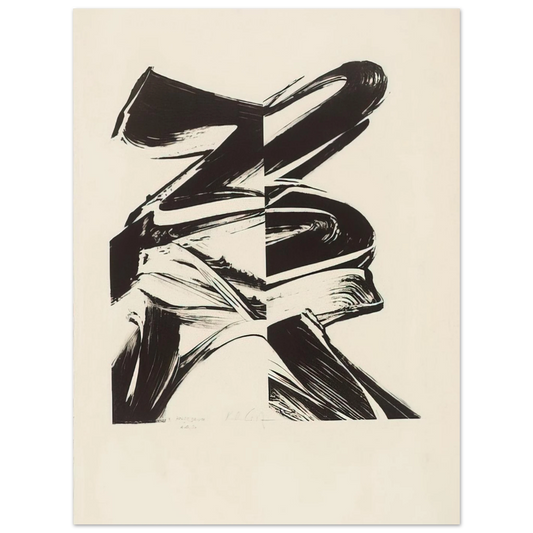Untitled (from A Laugh Without Mouth) by Karl Otto Götz – art poster