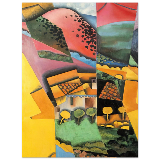 Landscape At Ceret by Juan Gris (1913) – art poster, view 2