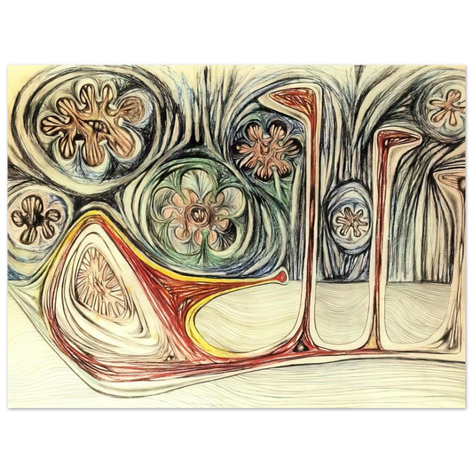 Snail's Trace by Roberto Matta (1937) – art poster