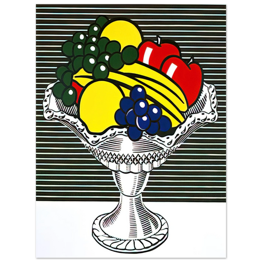 Still Life With Crystal Bowl by Roy Lichtenstein (1973) – art poster