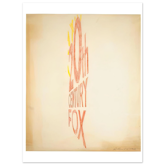 Angle Study Large Trademark by Edward Ruscha (1962) – art poster