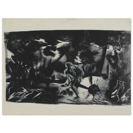 Figures In A Landscape by Jackson Pollock – art poster, view 2
