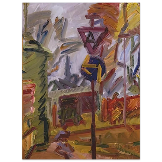 Park Village by Frank Auerbach – art poster, view 2