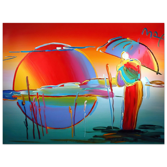 Buddha Moon Monk Sunrise by Peter Max (1999) – art poster, view 2