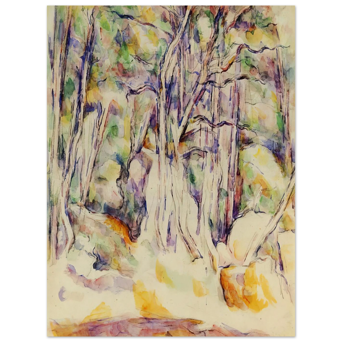 The Park Of The Chateau Noir With Well by Paul Cézanne – art poster