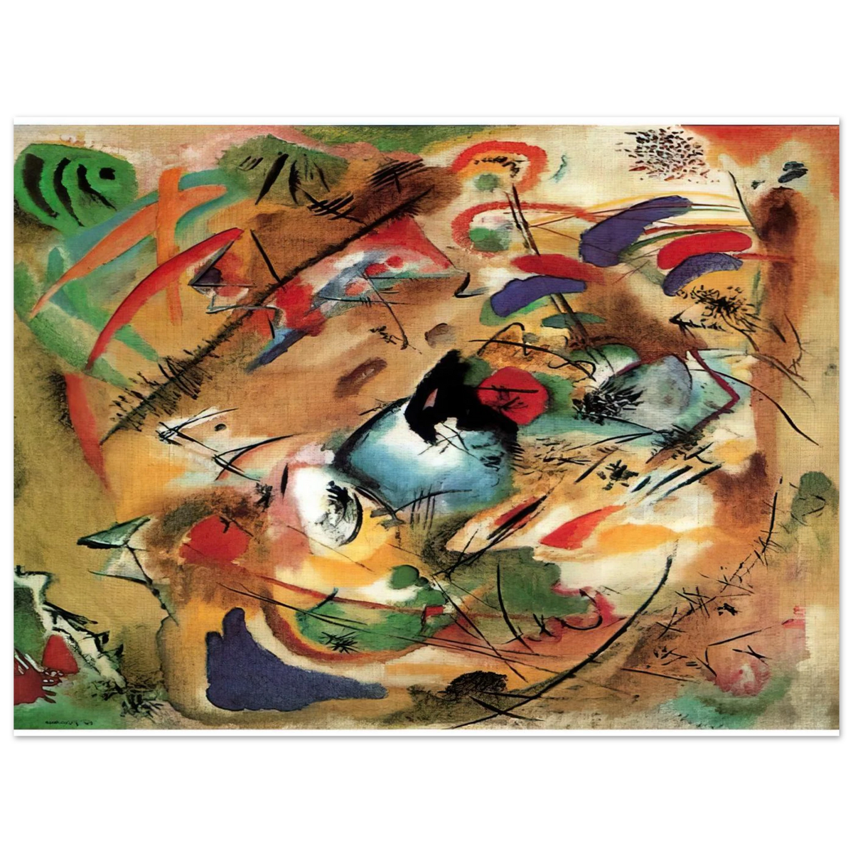 Improvisation Dreamy by Wassily Kandinsky (1913) – art poster, view 2