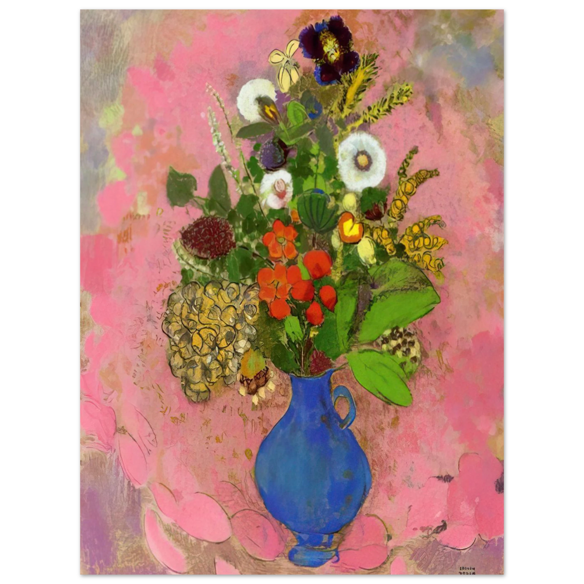 Flowers by Odilon Redon (1905) – art poster, view 2