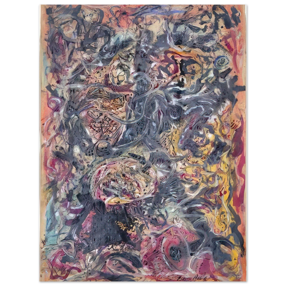 Pattern by Jackson Pollock – art poster