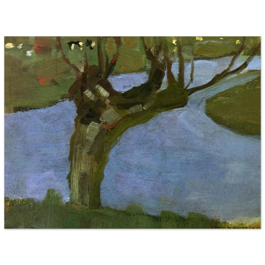 Irrigation Ditch With Mature Willow by Piet Mondrian – art poster, view 2