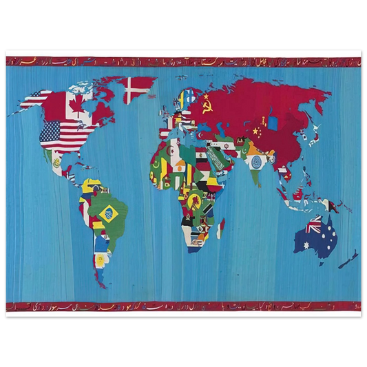 Mappa Del Mondo by Alighiero Boetti (1988) – art poster