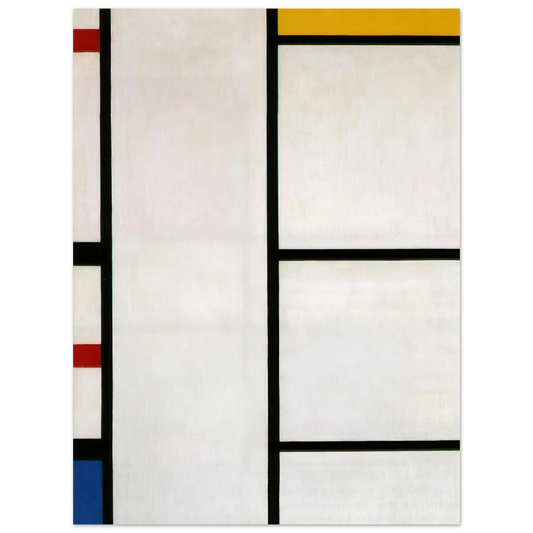 Composition No. III Blanc-Jaune by Piet Mondrian – art poster