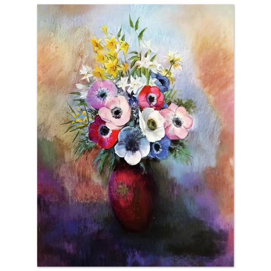 Anemones by Odilon Redon – art poster, view 2