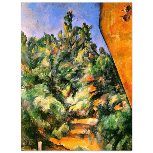 Bibemus. The Red Rock by Paul Cézanne – art poster