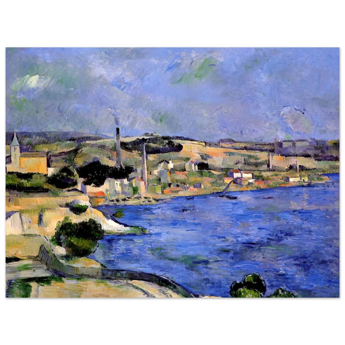 The Bay Of L'estaque And Saint-henri by Paul Cézanne – art poster