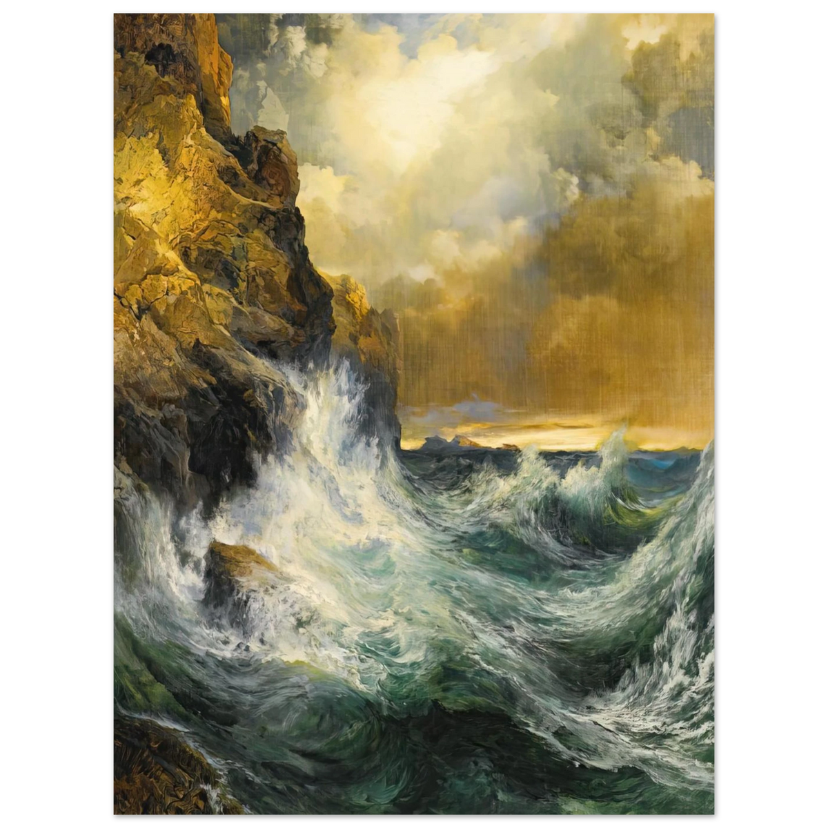 The Receding Wave by Thomas Moran – art poster
