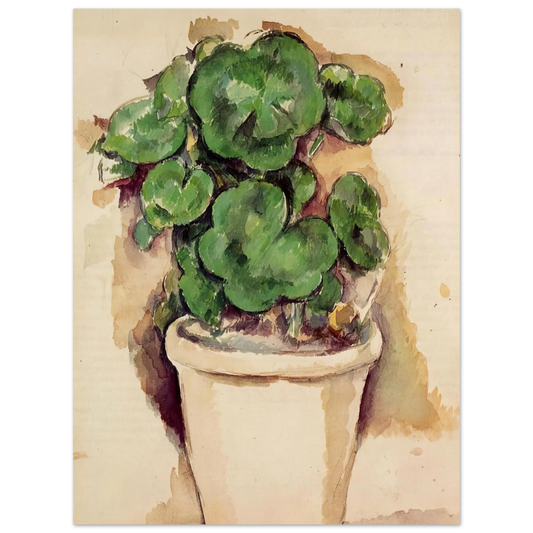 Pot Of Geraniums by Paul Cézanne – art poster, view 2