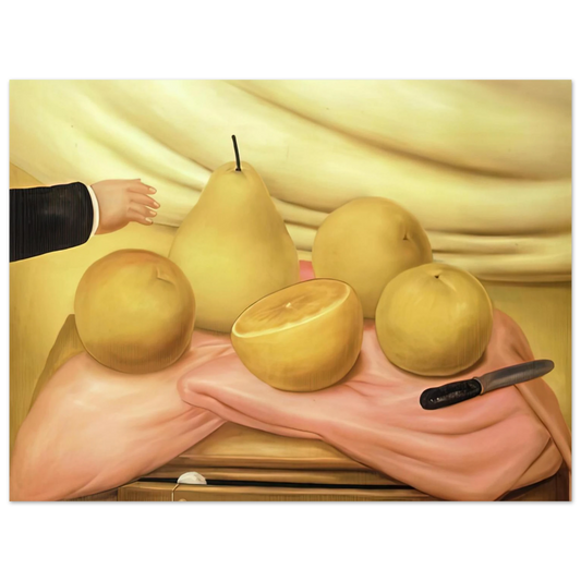 Still Life With Fruits by Fernando Botero – art poster, view 2