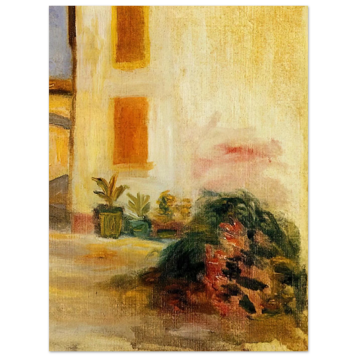 Farm Courtyard by Pierre-Auguste Renoir – art poster