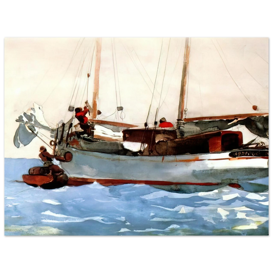 Taking On Wet Provisions by Winslow Homer – art poster