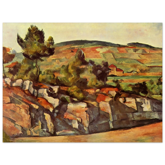 Mountains In Provence by Paul Cézanne – art poster