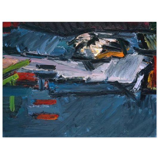Figure On A Bed by Frank Auerbach (1970) – art poster, view 2