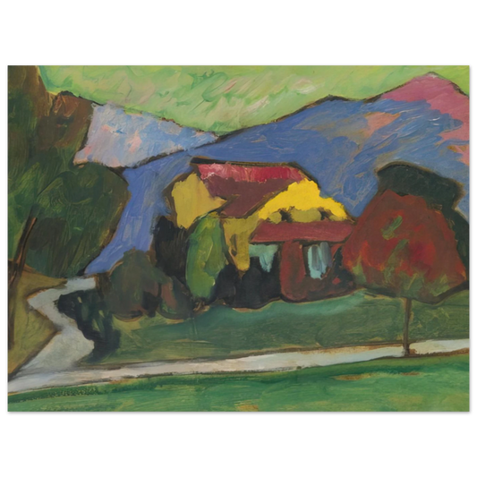 The Yellow House by Gabriele Munter (1908) – art poster