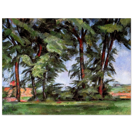 Tall Trees at the Jas de Bouffan by Paul Cézanne – art poster, view 2