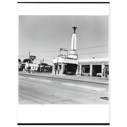 Conoco Shamrock Texas From Five Views From The Panhandle Series by Edward Ruscha – art poster
