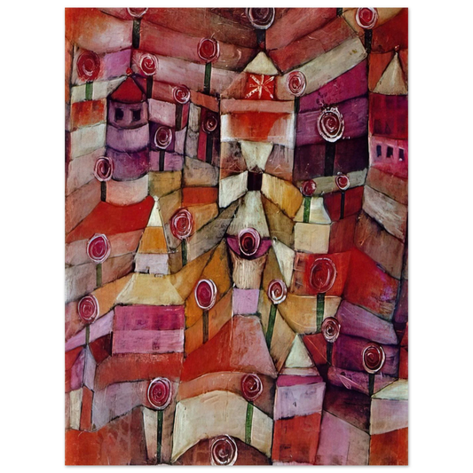 Rose Garden by Paul Klee (1920) – art poster
