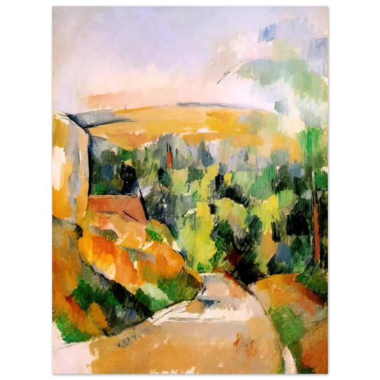 The Bend In The Road by Paul Cézanne – art poster