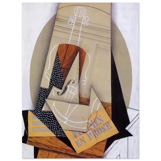 Composition With Violin by Juan Gris – art poster, view 2