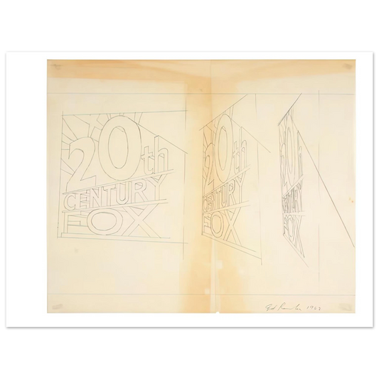 Trademark Study 2 by Edward Ruscha (1962) – art poster