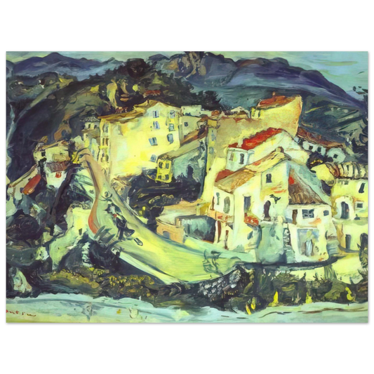 Landscape Of Cagnes by Chaim Soutine – art poster