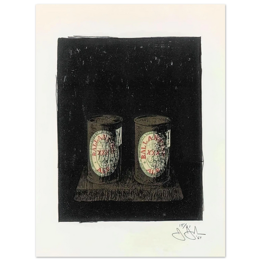 Ale Cans 1 by Jasper Johns (1964) – art poster