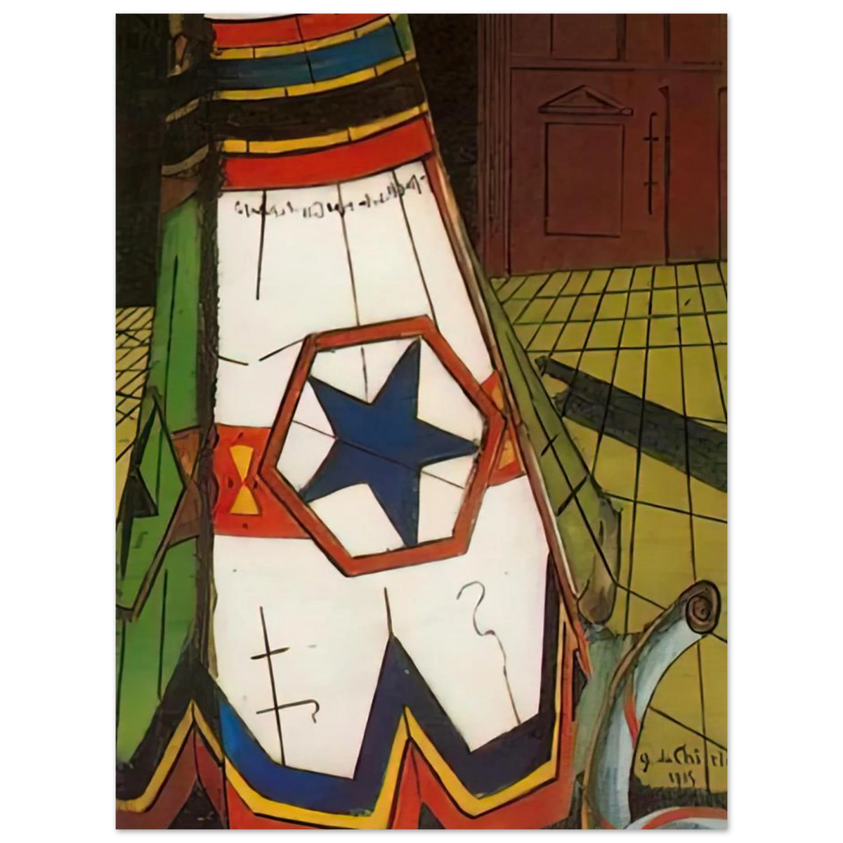 Playthings Of The Prince by Giorgio de Chirico (1915) – art poster