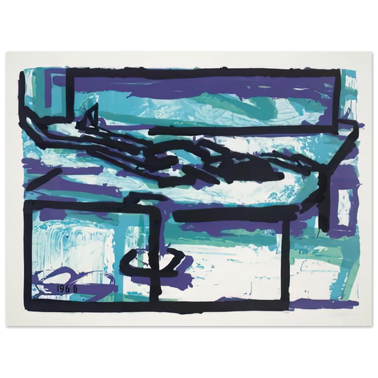 Reclining Figure I by Frank Auerbach – art poster, view 2