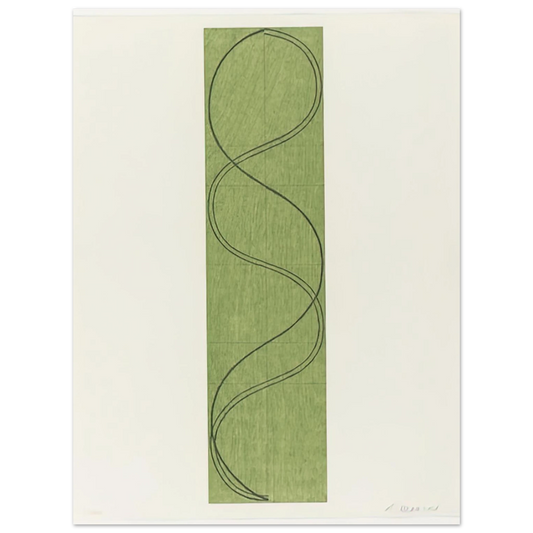 Green Column Figure by Robert Mangold (2003) – art poster