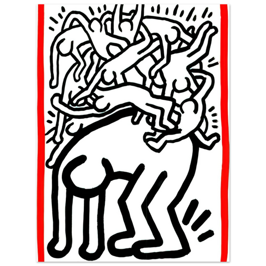 Fight Aids Worldwide by Keith Haring (1990) – art poster