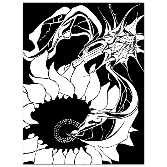 Sunflowers by M.C. Escher – art poster, view 2