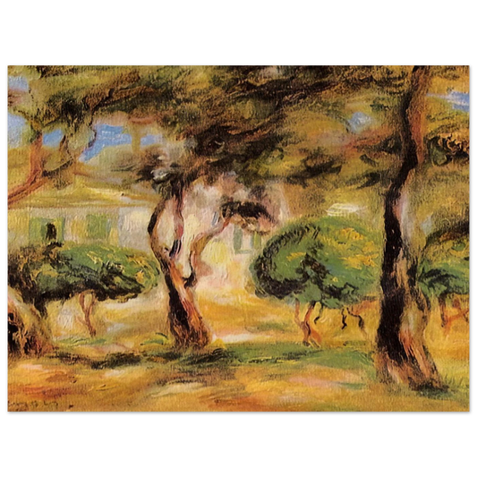 The Garden Collettes by Pierre-Auguste Renoir – art poster, view 2
