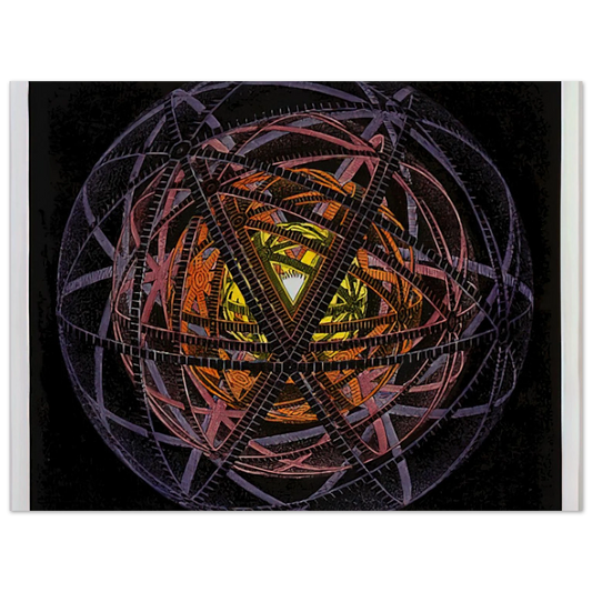 Concentric Rinds Colour by M.C. Escher – art poster