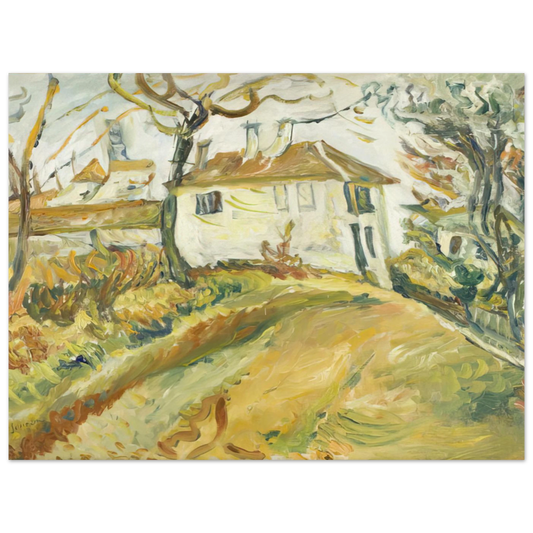 White House On A Hill by Chaim Soutine – art poster, view 2