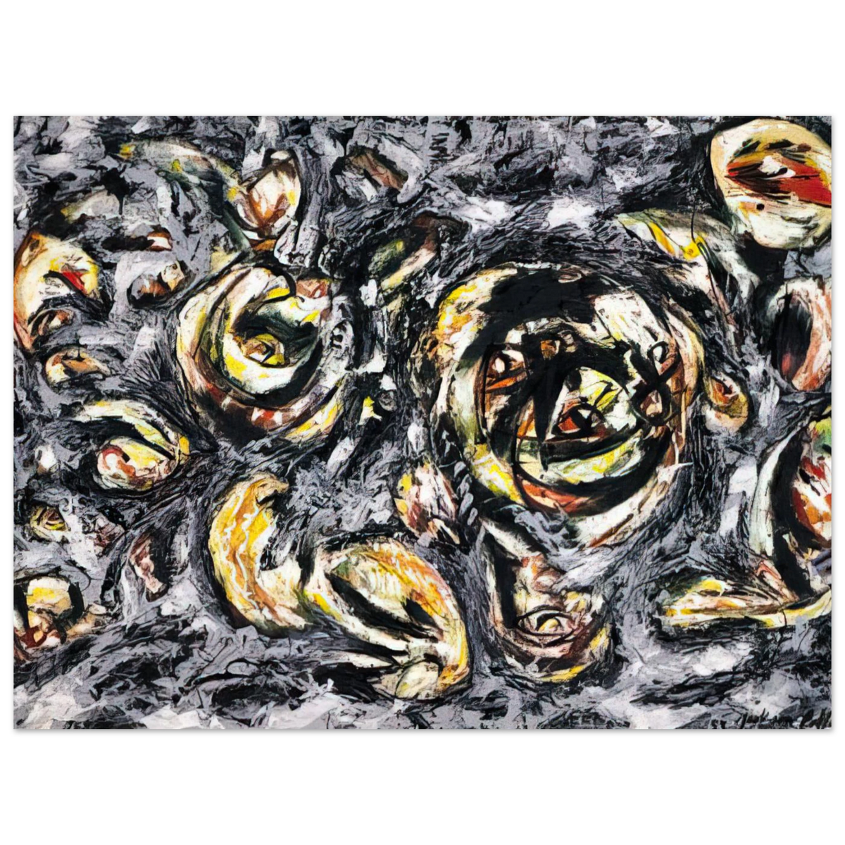 Ocean Greyness by Jackson Pollock (1953) – art poster, view 2