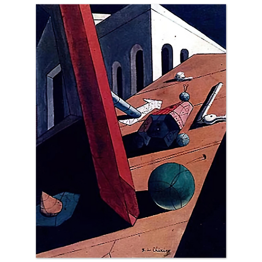 The Evil Genius Of A King by Giorgio de Chirico (1915) – art poster