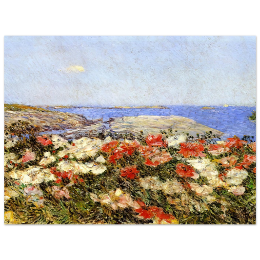 Poppies On The Isles Of Shoals by Childe Hassam – art poster